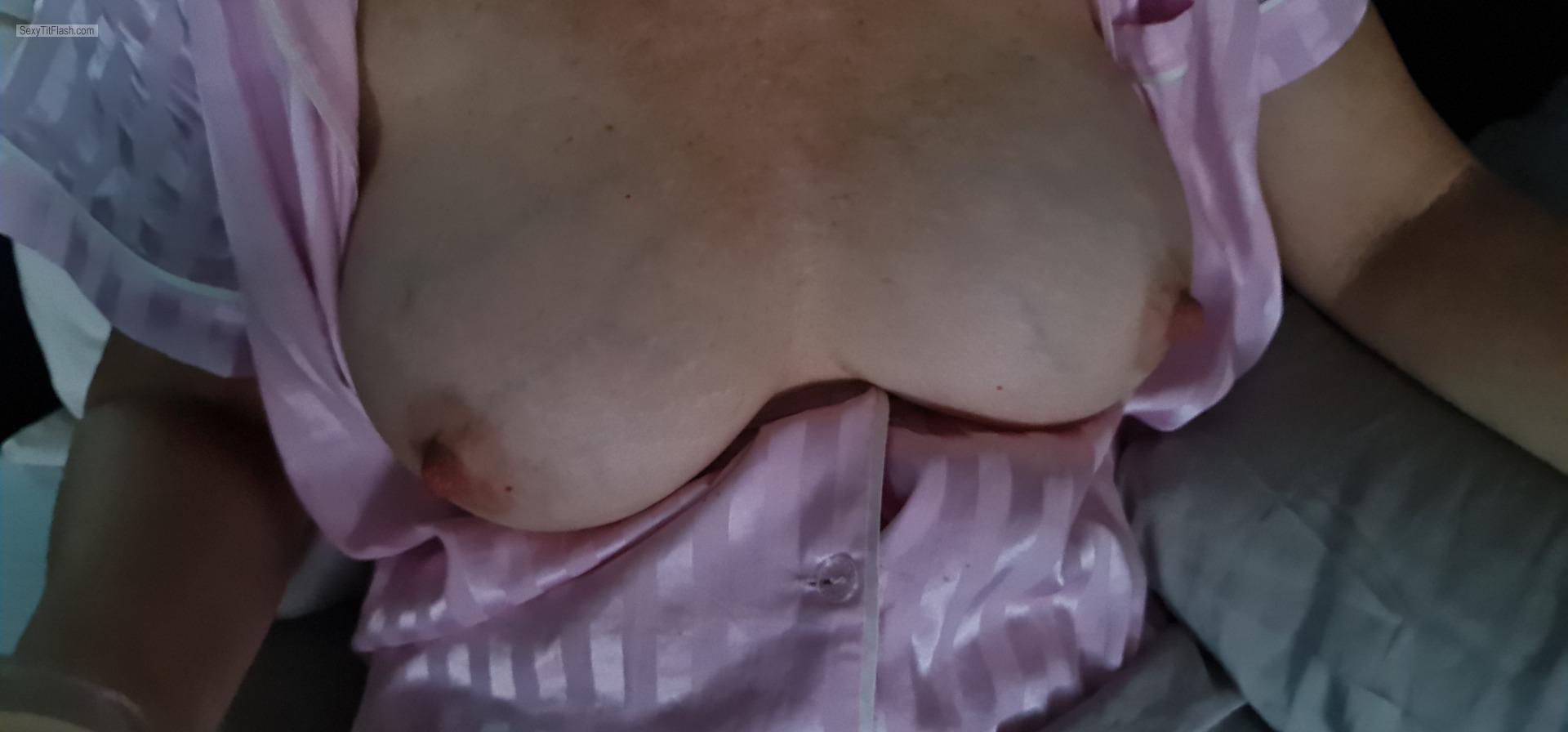 Tit Flash: Wife's Very Big Tits (Selfie) - Hot Mum from New Zealand
